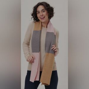 Rockflowerpaper Chelsea Chunky Knit Scarf Pink